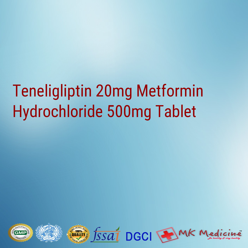 Teneligliptin 20mg Metformin Hydrochloride 500mg Tablet For PCD Franchise