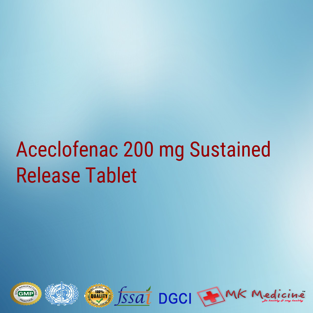 Aceclofenac 200 mg Sustained Release Tablet