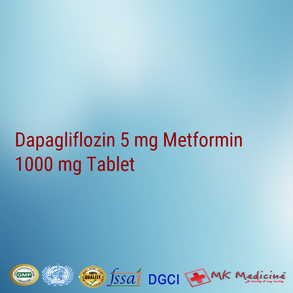 Dapagliflozin 5 mg Metformin 1000 mg Tablet