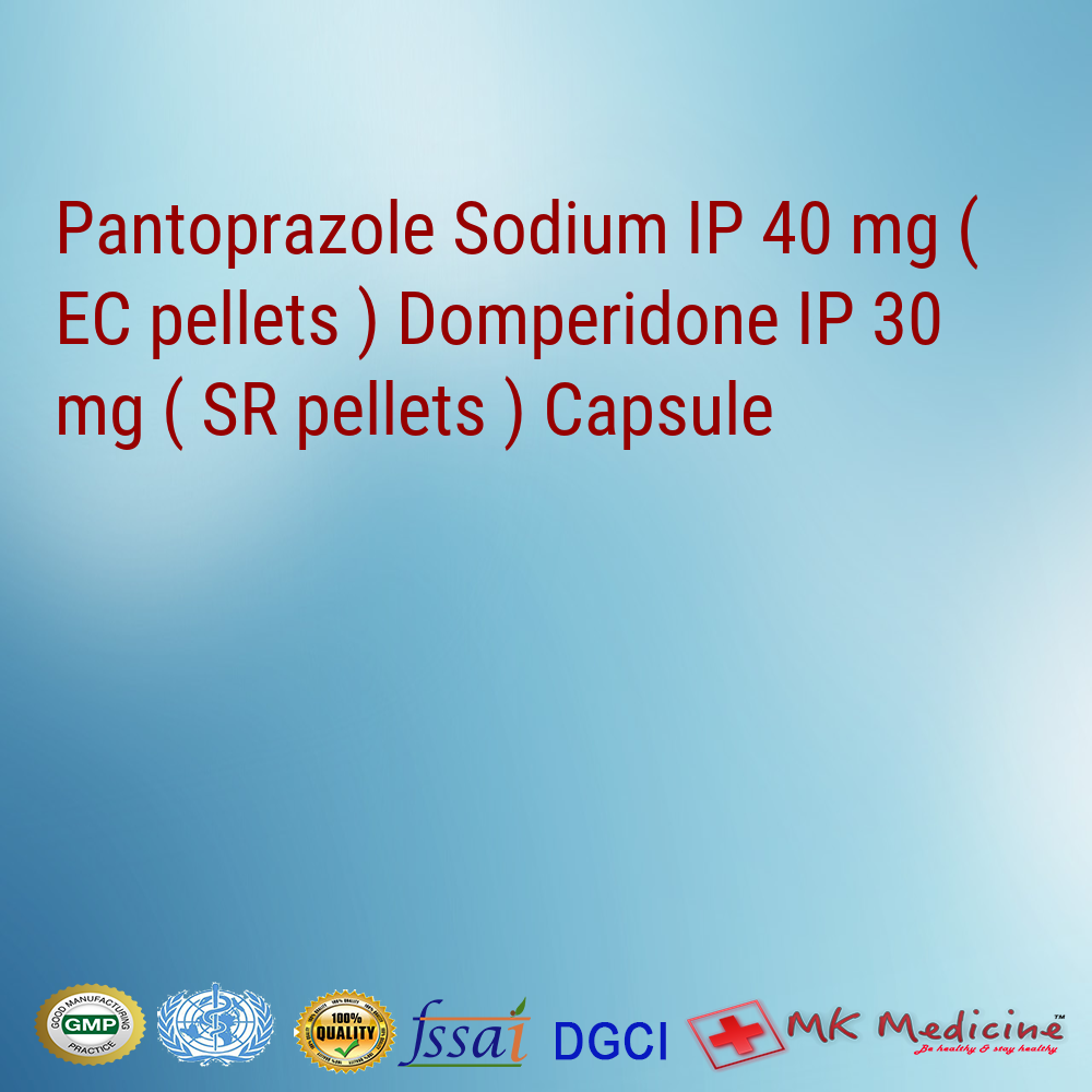 Pantoprazole Sodium Ip 40 Mg Ec Pellets Domperidone Ip 30 Mg Sr Pellets Capsule 2203